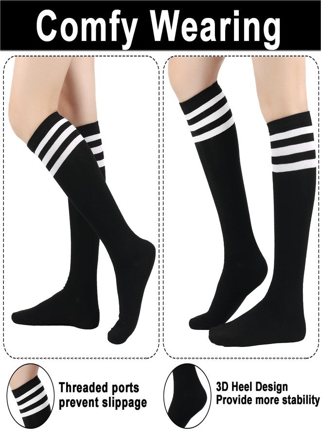LPMOERA Knee High Socks for Woman Long Tall Tube Athletic Cotton Tall Socks Baseball Softball Socks - Image 2